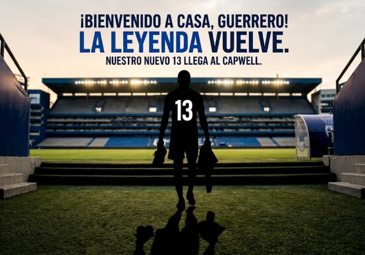 Jostinvieras's tweet photo. ¿Se cumple el deseo del hincha azu?
Después de ya no tener prohibiciones con #fifa 🚫 #Emelec busca va en busca de un 9️⃣ https://t.co/Kj6weWqiPN