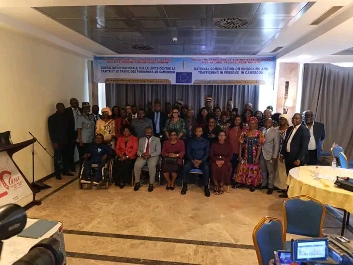 mon96203's tweet photo. *Ministère des Affaires Sociales* 

*CONSULTATION NATIONALE SUR LA LUTTE CONTRE LA TRAITE ET LE TRAFIC DES PERSONNES AU CAMEROUN*

*Sous la présidence de Madame Pauline Irène NGUENE, Ministre des Affaires Sociales*

*Lieu :* Djeuga Palace-Yaoundé

*Date :* du 29 au 30 juillet 202 https://t.co/Wt3YwMwydM