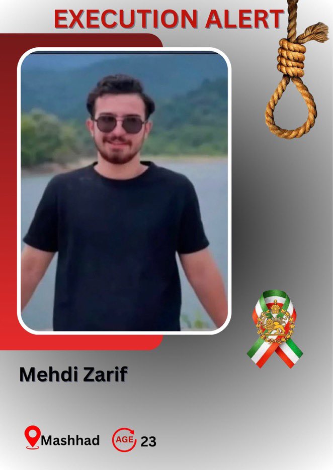 DGascoign3's tweet photo. 🚨 URGENT EXECUTION ALERT FROM IRAN 🚨

The Islamic Republic is accelerating its killing machine. We must act now to save these innocent lives. The death penalty in Iran is used systematically to crush dissent and terrorize the population.

🆘 We must be their voice:

1️⃣ Mehdi Zarif (23) | Mashhad 🕊️
2️⃣ Ahad Shokouhian (38) | Tehran 🕊️
3️⃣ Ali Dashti | 🕊️
4️⃣ Ghaem Hosseini | 🕊️
5️⃣ Amir Hossein Maleki | 🕊️

These men are at imminent risk of being murdered by the state. History has shown that international pressure and maximum public attention are the only tools that can halt these barbaric killings.
#IranMassacre‌