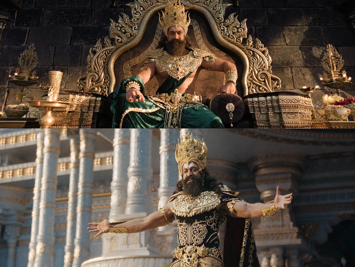 YashTrends's tweet photo. The whole nation is in awe of #YashBOSS as Ravana 🔥🔥

@TheNameIsYash 
#Ramayana #Yash https://t.co/8NIHNf9RYu
