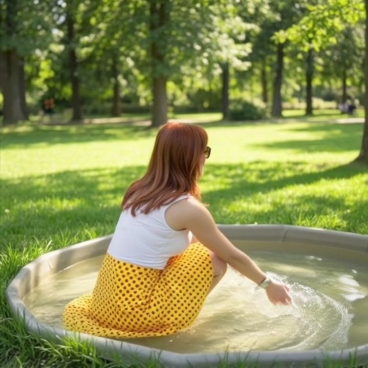 sylvanachastity's tweet photo. LADYLIKE?
Yes, the heat is back! βοΈπ‘
One thing i really like about "my park": There's an area with little pools and ponds, where a #sissy can cool her... ohhhh mooaan π«£
#summerdress #shortdress #legshow #heatwave https://t.co/ZvrnTMQVpi