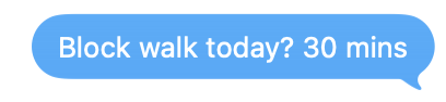 kdeyoungster_'s tweet photo. the only time I speak to my neighbourhood friend is when we walk around the block. our texts are just this: https://t.co/hRQOvO4HVQ