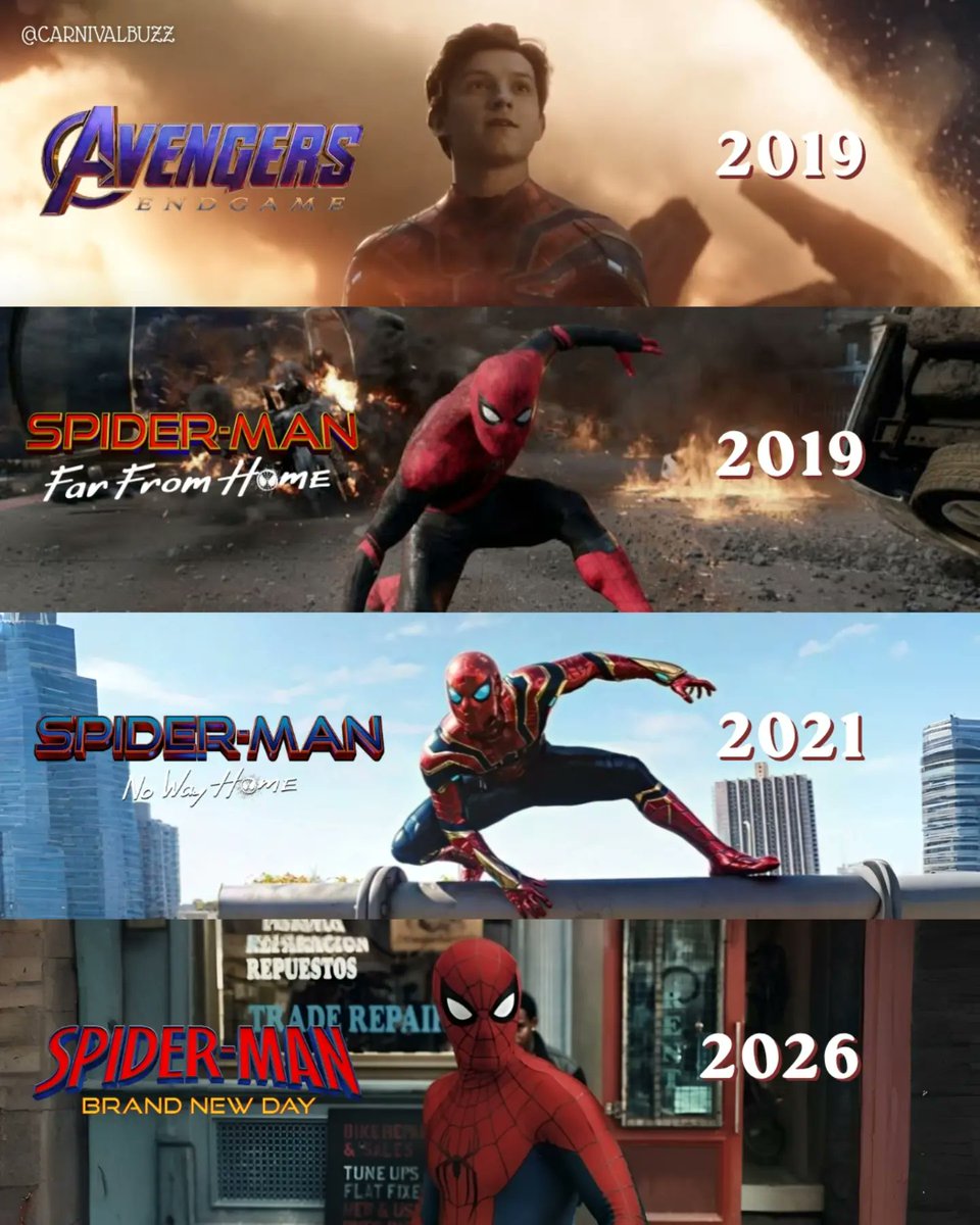 TheCineprism's tweet photo. Spider-Man is all set for his 8th appearance in the MCU. https://t.co/EnukZbzOAt