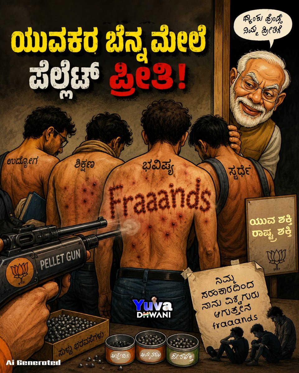 Yuvadhwanikpycc's tweet photo. Fraaands ಅಂತ ನಂಬಿದ ಬೆನ್ನಿಗೆ... ಪೆಲ್ಲೆಟ್ ಉತ್ತರ!

#Fraaands #YouthVoice #YouthIssues #JobsForYouth #yuvadhwanikpycc https://t.co/05ZRbjoaWl
