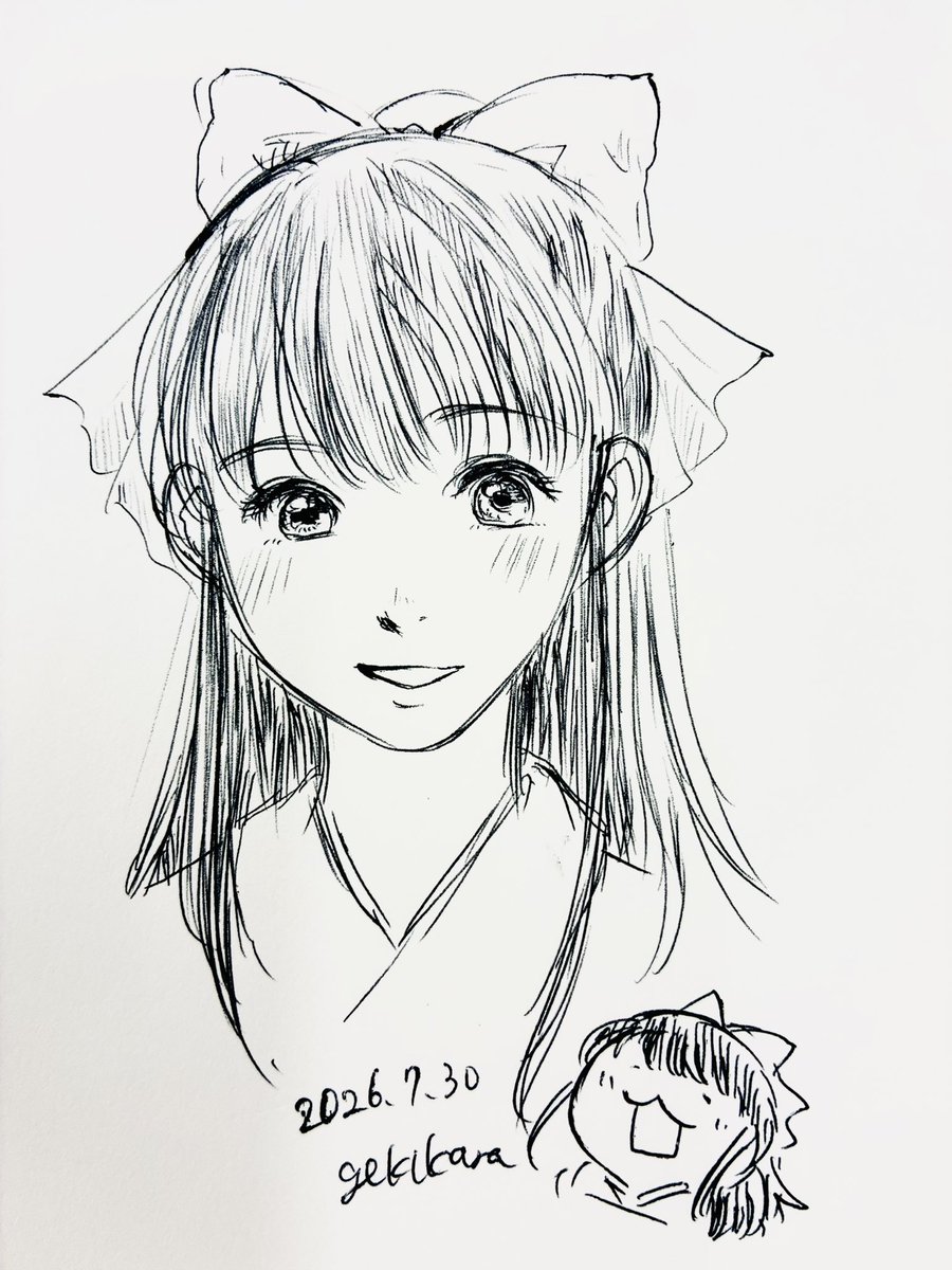 gekikara_sgs's tweet photo. さくらさんお誕生日おめでとうございました！
画材持ってなかったのでボールペン一発描きです((＾ω＾≡＾ω＾))ﾋﾟｴｰ https://t.co/y5EhlmWvrH