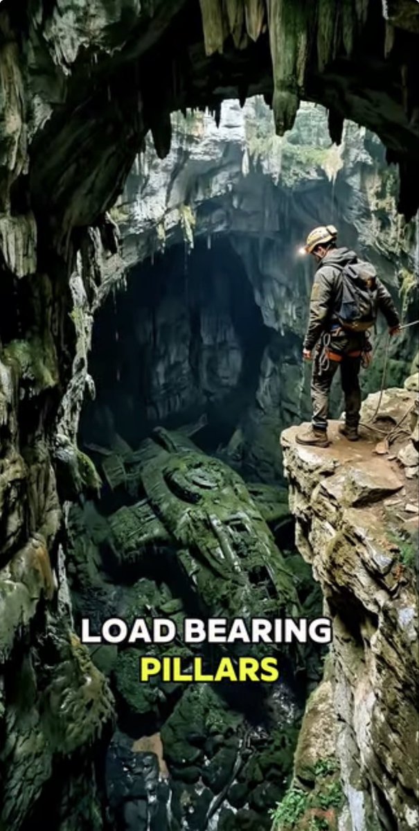 MichaelVan49839's tweet photo. https://t.co/vgAMz9GLDg
The Largest Cave on Earth is a HANGAR...
Water didn’t
carve Son Doong. It has structural, petrified titanium pillars.
The jungle is just overgrowth on a mile-wide landing pad.
#sondoong #ancienttech #megalophobia #hiddenhistory... 🙏 https://t.co/sDmgscjkSs