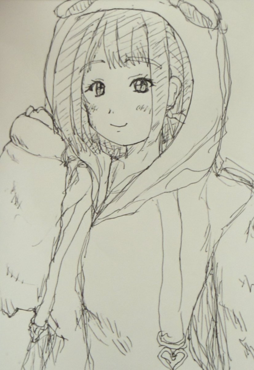 SikiKey's tweet photo. 休憩時間のボールペン一発描き挑戦 https://t.co/uzANeJbOyS