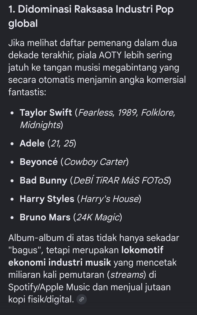 ckptaudahya's tweet photo. @hypebleasy Loh emg iya, tp Arirang mendapat banyak pengakuat kritikus musik dunia dan digadang2 bakalan menang AOTY 2027 krn semuanya dar chart, album, dan kritikus berjalan beriringan. Sampai akhirnya Grammy ngeluarin kategori Asia itu yg jelas2 emg rasis. https://t.co/0aRAii4ruO