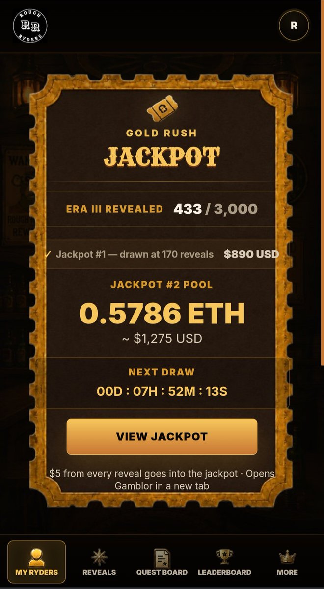 RoughRyderStage's tweet photo. Congrats to these legends for winning the 2nd jackpot.
They had a successful heist.
@poenie88
@ssantoshmagar
@b0rkedPsyche
Splitting the pot boom π₯.
What's next?
Big updates. Listening to your suggestions and the new screens prove to me we are on the right track.
There is no losing play @roughryders
Also........ we might be cooking up something with TOGA...... lock in!!!
New art is incoming for our 2D ryders.
New art for our pixel ryders.
Just having fun building a better RR one day at a time.