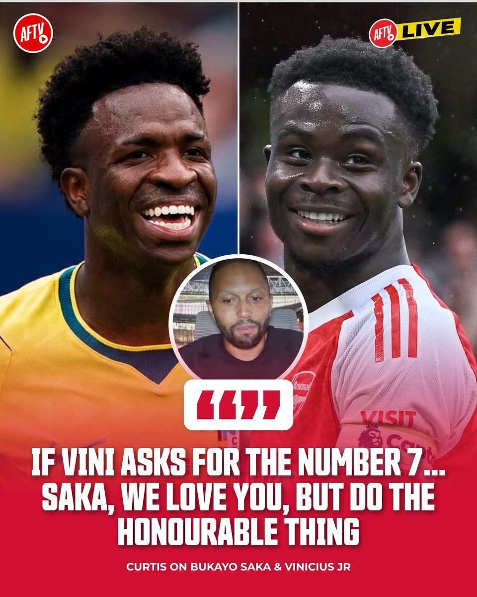 Trip_ple____M's tweet photo. Who should give up his shirt number if we sign Vinicius Jr? https://t.co/G6Qv5iCKOG