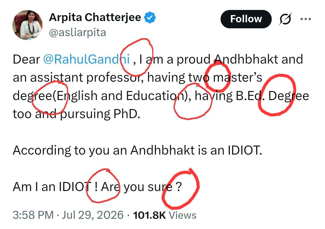sandeep_PT's tweet photo. Masters in Entire English Language. https://t.co/jenA9ZNgPQ