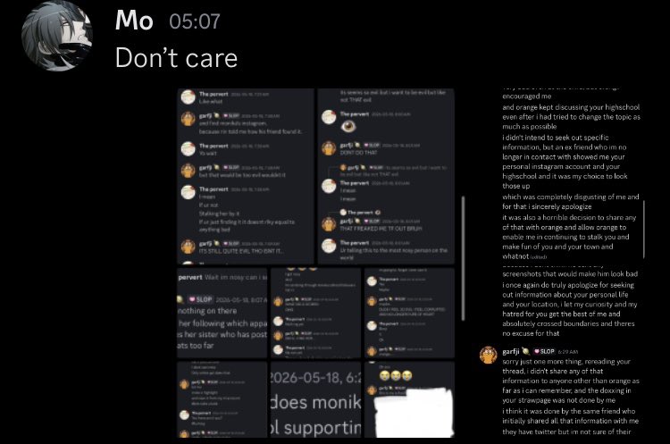 sickapple2's tweet photo. Fuck...? Really...?? Im sorry.... Im so fuckinv sorry...im so sorry that monika dont give a shit about that....fuckkkkk thats so horrible....im so sorry that you guys are just porn to her..... https://t.co/QQilHowSZq