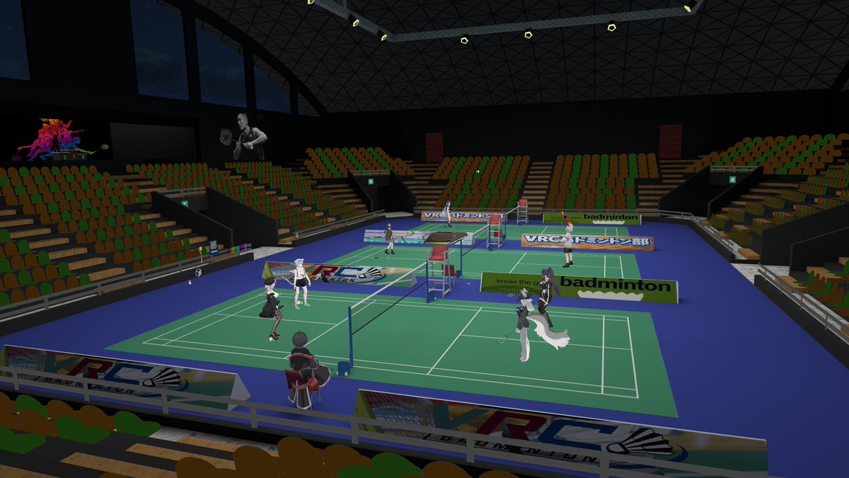 VRCbadminton's tweet photo. "8月のイベント開催予定！"

〇初心者講習会
・8/8(土) 22:00-23:00

〇ダブルス交流会
・8/22(土) 22:00-23:00

〇ダブルス総当たり戦
・8/29(土) 21:00-23:00

また、不定期で夜中にグループパブリックでバドミントンをしています！
ぜひお気軽に遊びに来てください！ https://t.co/M8HspilU0s