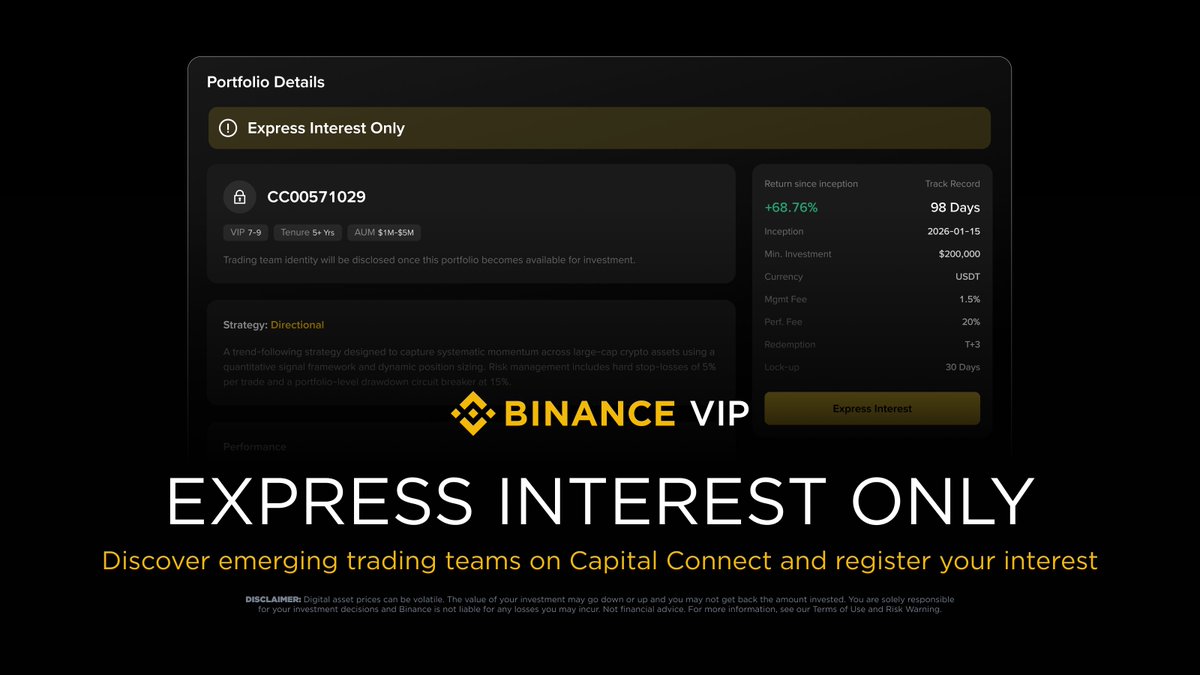 Binance VIP & Institutional tweet media