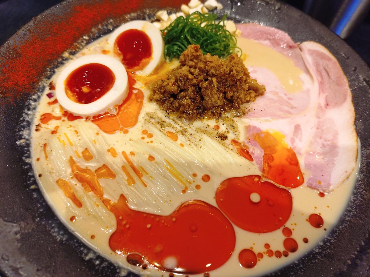 walnutsstrt's tweet photo. 超有名店ラーメンブレークビーツの
　系列店の
#ラーメンジャジービーツ

で、限定冷やし豆乳担々麺を

見かけや味も良いが麺もしっかり
冷やされてる！

#ラーメン
#冷やしラーメン
　#中目黒 https://t.co/cdZDINTP5q
