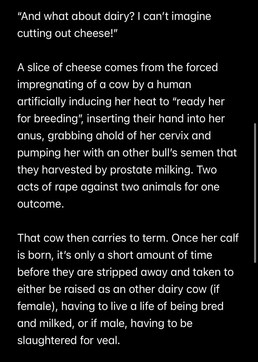 GothamReporter's tweet photo. I usually leave my long midnight thoughts for tumblr as I mainly try to keep a light tone on here, but I’ve found myself extremely frustrated with having to keep up the “go vegan except for…” to cater to meat-eaters. https://t.co/PyPV1fGpX2