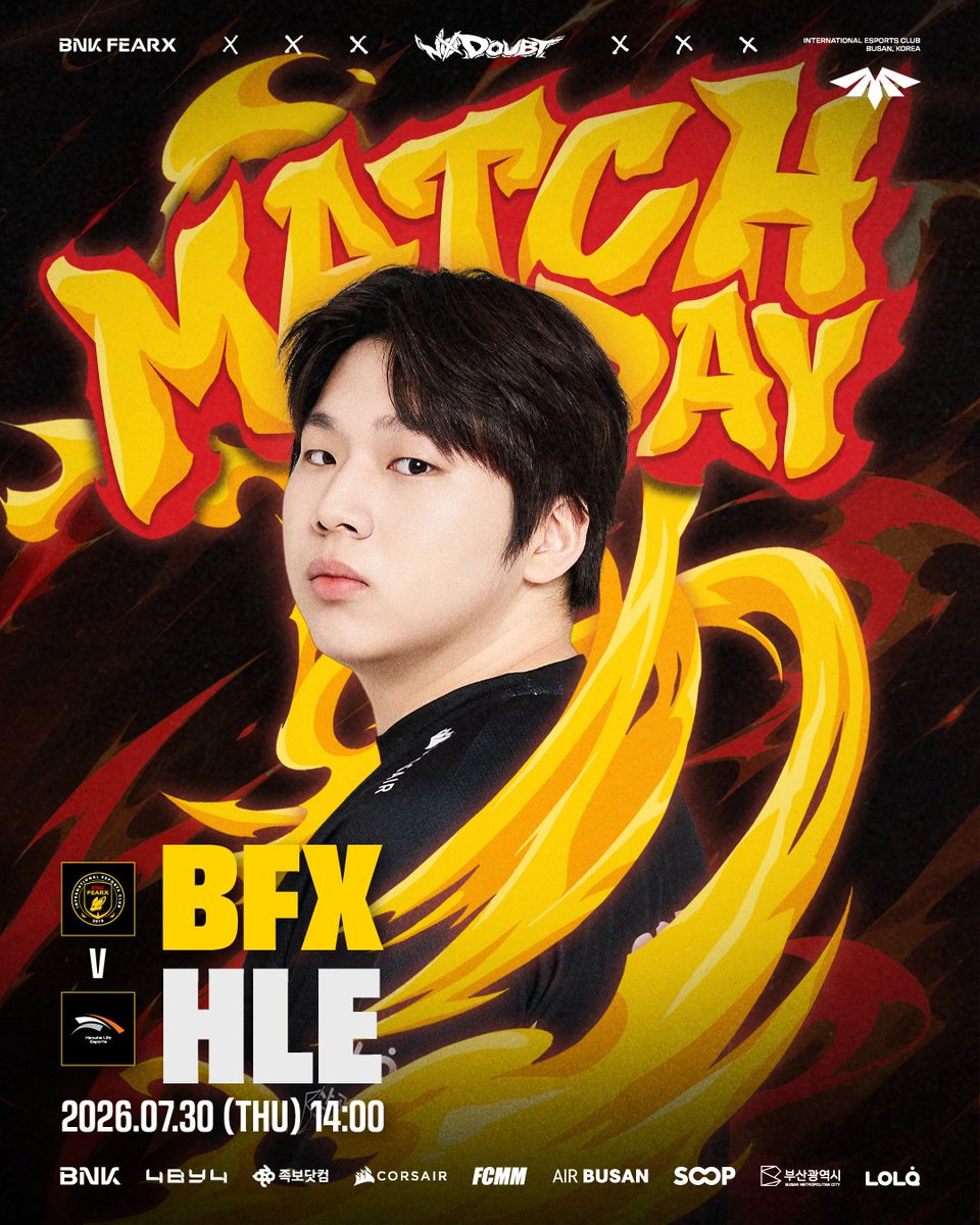 BNKFEARXLoL's tweet photo. ๐ฎ๐ฌ๐ฎ๐ฒ ๐๐๐ ๐๐ ๐ฅ๐ข๐จ๐ก๐ ๐ฏ
โ๏ธ vs HLE
โฐ 14:00KST
(๊ธ์ผ ๊ฒฝ๊ธฐ๋ ๋น๋ฐฉ์ก์ผ๋ก ์งํ๋ฉ๋๋ค.)
#BNKFEARX #BFXWIN #NODOUBT https://t.co/ooLxo5CDHL