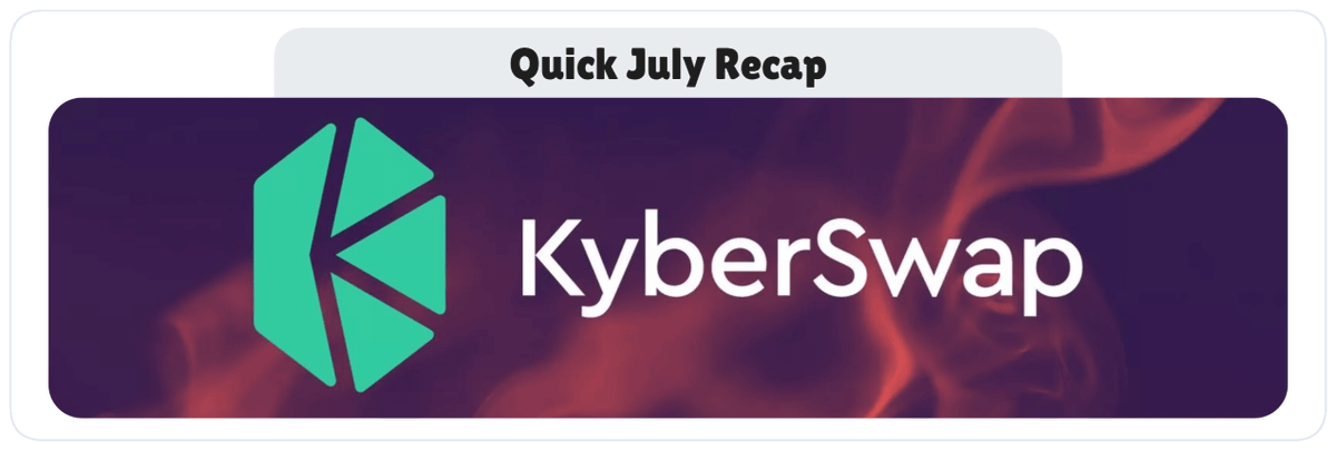 Tom_Degen68's tweet photo. Wow, @KyberNetwork in July:

- $5.4B DEX volume
- $467K revenue
- 163K unique wallets

- Limit Order 2.0 launched
- Token Discovery launched
- Smart Exit expanded
- Smart Settlement protected $350M in swap volume, generated $550K in extra output

Integrated:
- @LFJ_gg Public PropAMM
- @Rocket_Pool
- @baibai_cx PropAMM
- @LunarBaseX
- @RobinhoodApp
- @BasedOneX
- @QuickswapDEX v4 Pools

GGWP