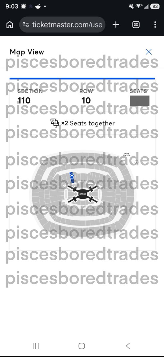 mangiestar's tweet photo. [posting for a friend]

WTS / selling 

my friend upgraded her bts metlife tickets for day 1 ! 

looking to sell 2 tickets in section 110 row 10, they’re $725 each (can do a little lower)

 you’re interested dm me or her on ig !

ig: piscesboredtrades https://t.co/J04CCwPuHb