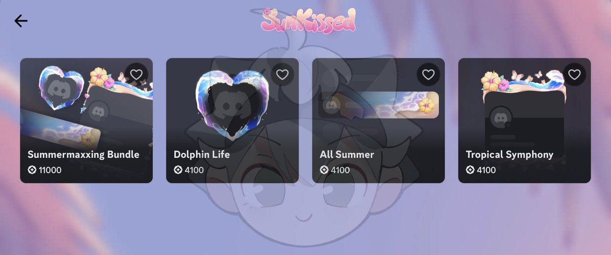 haduhkala's tweet photo. Ꮺ... 🍀 discord thingy
decos theme: SunKissed 🌸🦋

looking for cheap decoration (avatar deco, profile effect, nameplates)?
⤿ contact,  https://t.co/9esd24YfgO
⤿ server,  https://t.co/XAnGWWCvkH https://t.co/fDxgfqZ3wa