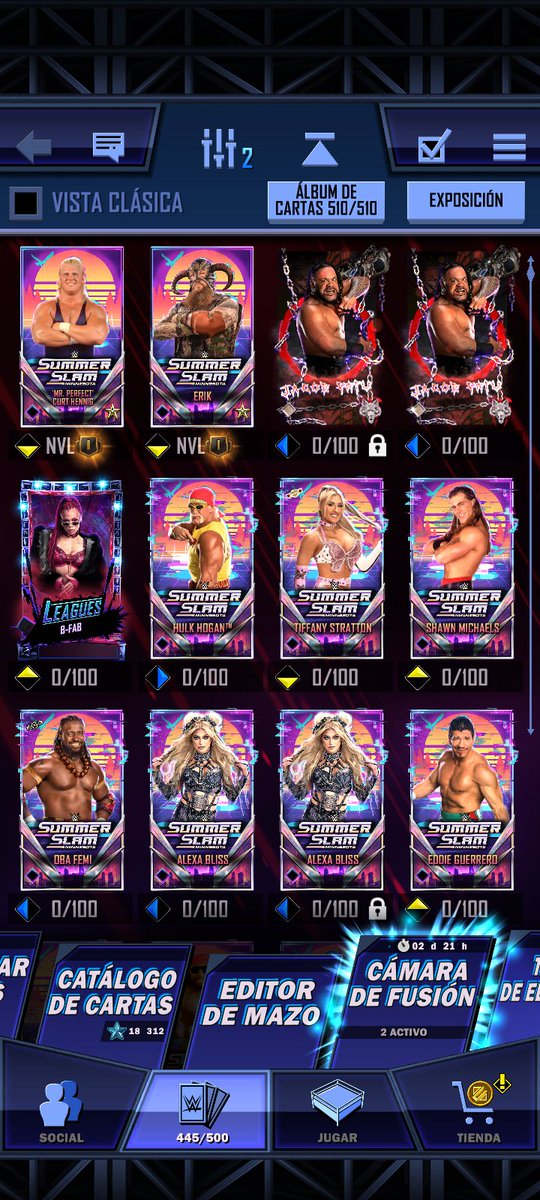 drao_v2's tweet photo. Nada mal para ser el segundo día de esta categoría
#WweSuperCard #SummerSlam https://t.co/cFG5Ke25e8