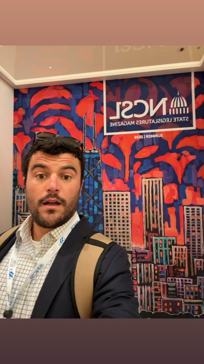 JacksonGKeith's tweet photo. Great week at @NCSLorg’s Legislative Summit here in Chicago! 

It was my first time attending the Legislative Summit—and, believe it or not, my first work event in Chicago. 

They did a fantastic job showcasing the city. 

Looking forward to coming back next year! https://t.co/mVQt62TvZ1