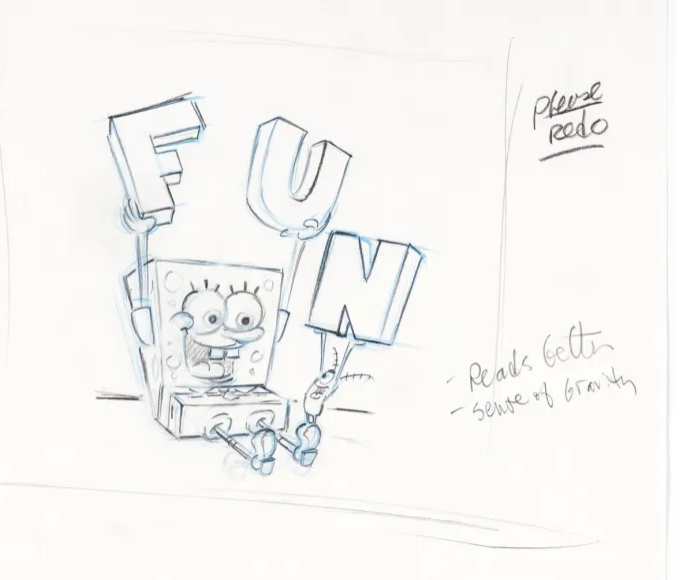 ArtofSpongeBob2's tweet photo. Did you know that Stephen Hillenburg himself is the artist behind lots of original pieces of stock art from 2001? 

Here are some of his notes and drawings for classic pieces of promo art! https://t.co/qooF9tJMAf