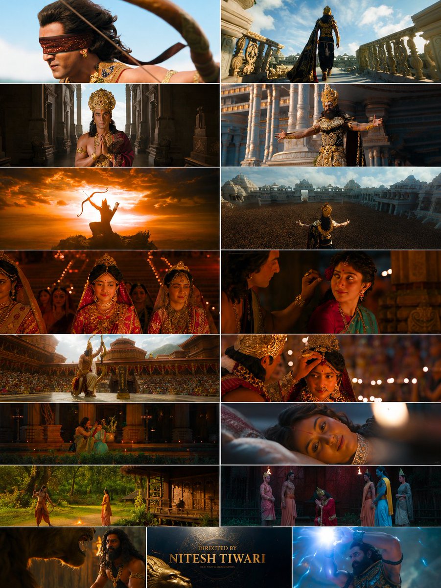 purushothhere's tweet photo. From the world of Namit Malhotra's #Ramayana directed by Nitesh Tiwari.
St: #RanbirKapoor #Yash #SaiPallavi #RakulPreet #SunnyDeol and others. Music by #ARRahman &amp; #HansZimmer the trailer is out now in multiple language. https://t.co/MR00guDcQj
