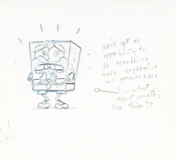 ArtofSpongeBob2's tweet photo. Did you know that Stephen Hillenburg himself is the artist behind lots of original pieces of stock art from 2001? 

Here are some of his notes and drawings for classic pieces of promo art! https://t.co/qooF9tJMAf