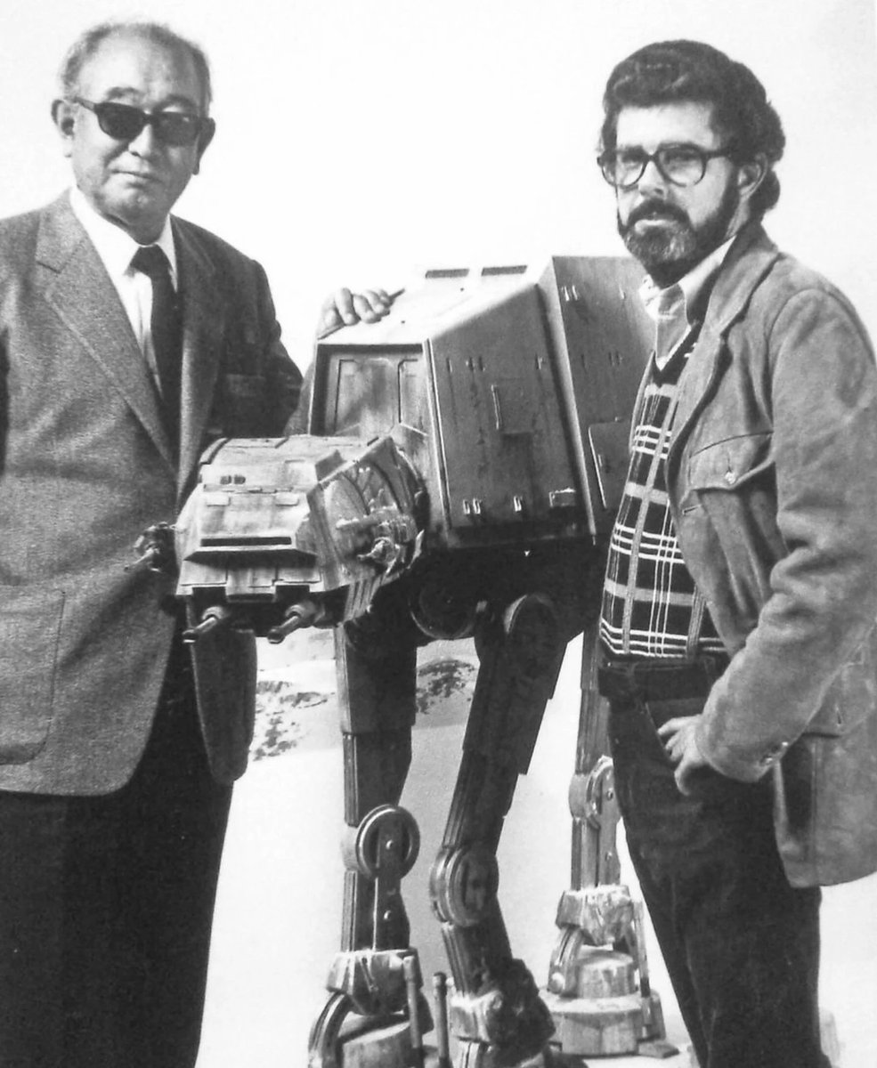auteurhouse's tweet photo. Akira Kurosawa visits George Lucas on the set of 'The Empire Strikes Back' (1979). https://t.co/rgx321kJeM