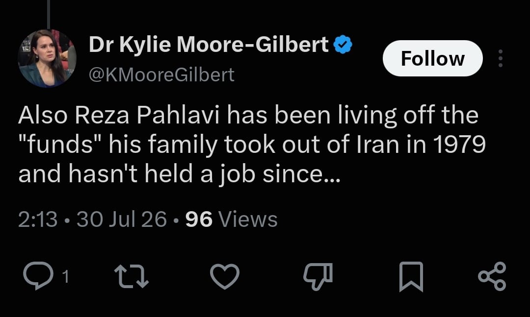 ada_mash's tweet photo. Seit 1979 und schon davor verbreiten die Linken und ihre Islamistenfreunde diese Geschichten über die Pahlavis. 
Propaganda, die auf das Lieblingsgefühl der Linken abzielt: Neid.
Die Kampagne von Reza Pahlavi und seinem Team "Rise Iran!" wird finanziell von der Diaspora getragen.
Kleine Erinnerung, falls die letzte Spende länger her ist:
https://t.co/dL17WNxox7
Diese Form der Finanzierung verteilt die Last auf viele engagierte Schultern und reflektiert den Geist dieser Revolution. Starke und mutige Regimegegner im Land, eine starke Diaspora, die von außen mit anschiebt - unter der Führung des Kronprinzen. 
Unser Mantra: Die Mullahs müssen weg!