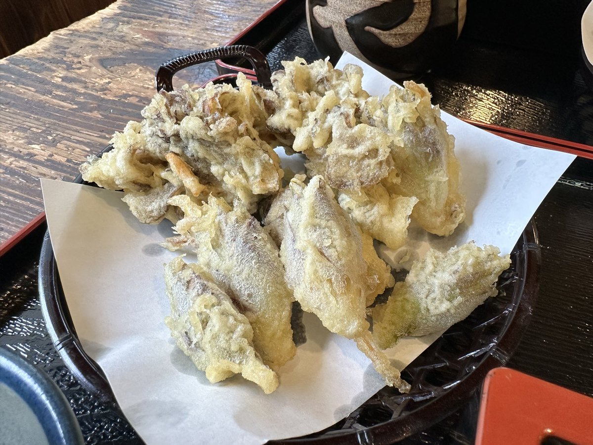 tubi_style69's tweet photo. 出流山そば巡り！

寒晒し蕎麦と蕎麦がき・茗荷の天ぷら全て美味しいです！ https://t.co/Bc8mVjmR9I