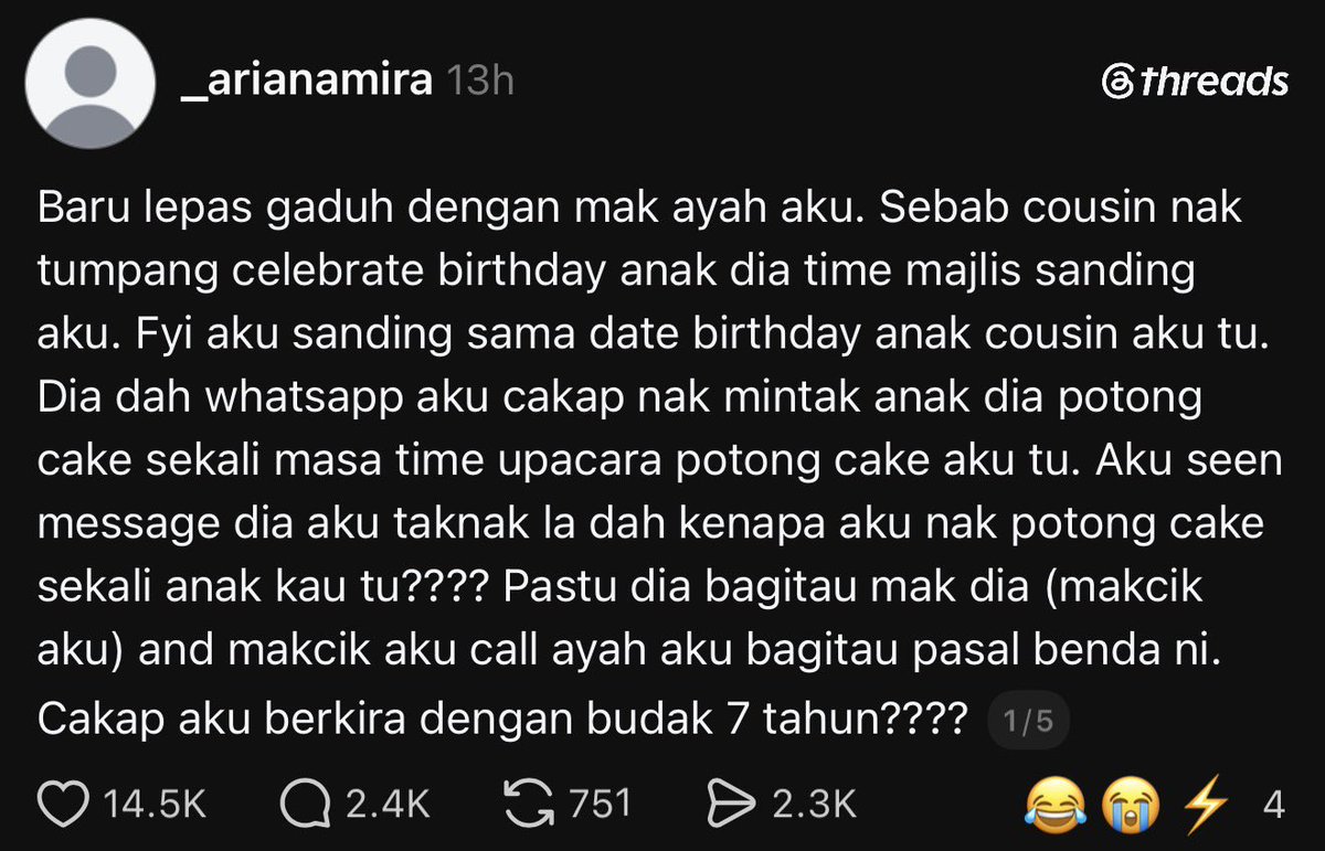 bckupacc99's tweet photo. Jangan bagi. Suka-suka hati dia je. Majlis orang pun nak buat macam majlis dia. Muka tembok betul. https://t.co/3BHAnmLhzz