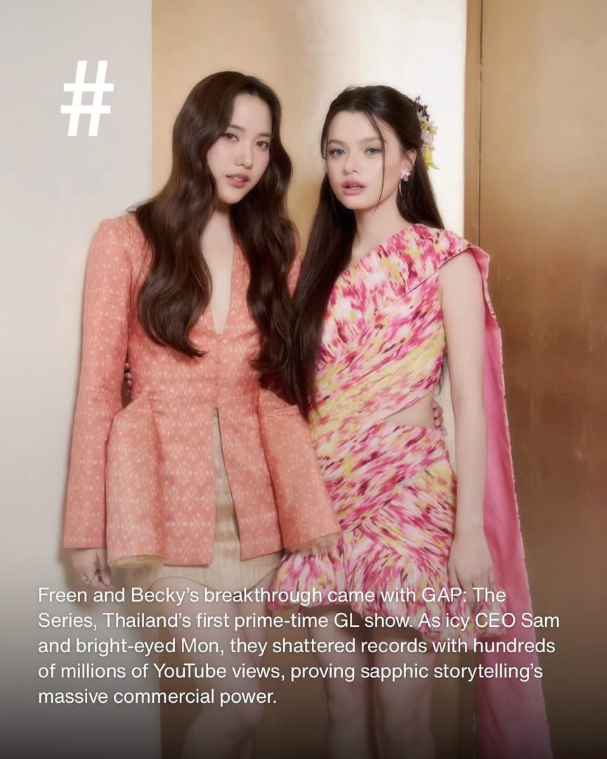 timeheal_'s tweet photo. https://t.co/E8fM1BOtX3

Ahead of Sister’s Day on August 2, we look back at the remarkable journey of Asia’s power duo, FreenBecky. From shattering expectations in “GAP: The Series” to becoming international fashion icons, they have permanently rewritten the playbook for queer media visibility. Click the linkinbio to read the full article.

8月2日姊妹節即將到來，讓我們一同回顧亞洲最強組合 FreenBecky 的成名旅程。她們憑藉《GAP》及《Uranus 2324》打破 GL 影視界限，更躍升為全球大牌青睞的時尚寵兒。點擊 Linkinbio 閱讀網站全文。