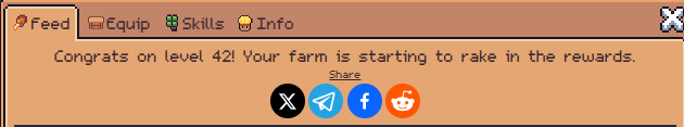 ACEtrea_SFL's tweet photo. 📅 Day 134 of daily Log-in at @0xSunflowerLand 🌻

🎉 Reached Level 41 and Level 42

📈 Just one more level needed before I can start the final expansion

🏝️ The journey to Desert Island is getting closer and closer

#SunflowerLandFarm #web3 #SunflowerLandWeekly #Day134 https://t.co/qGm84w9Ckm