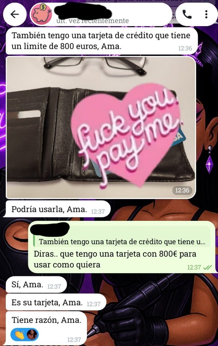LaJefaFindom's tweet photo. Me voy a dormir.
Sigan siendo útiles mientras no estoy.

Esta ya no sirve.. quiero una nueva en mi DM cuando despierte 💅💳 https://t.co/b7eQibutcv