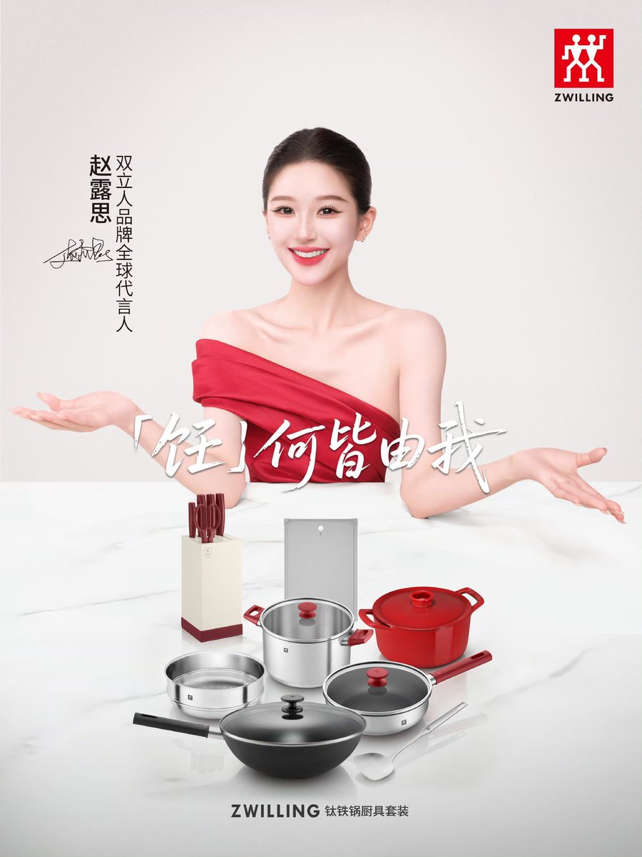 rosyfei_'s tweet photo. everything looks classy in her hands~

welcome our zwilling global brand ambassador zhao lusi ❤ https://t.co/k7vGiYgsA0