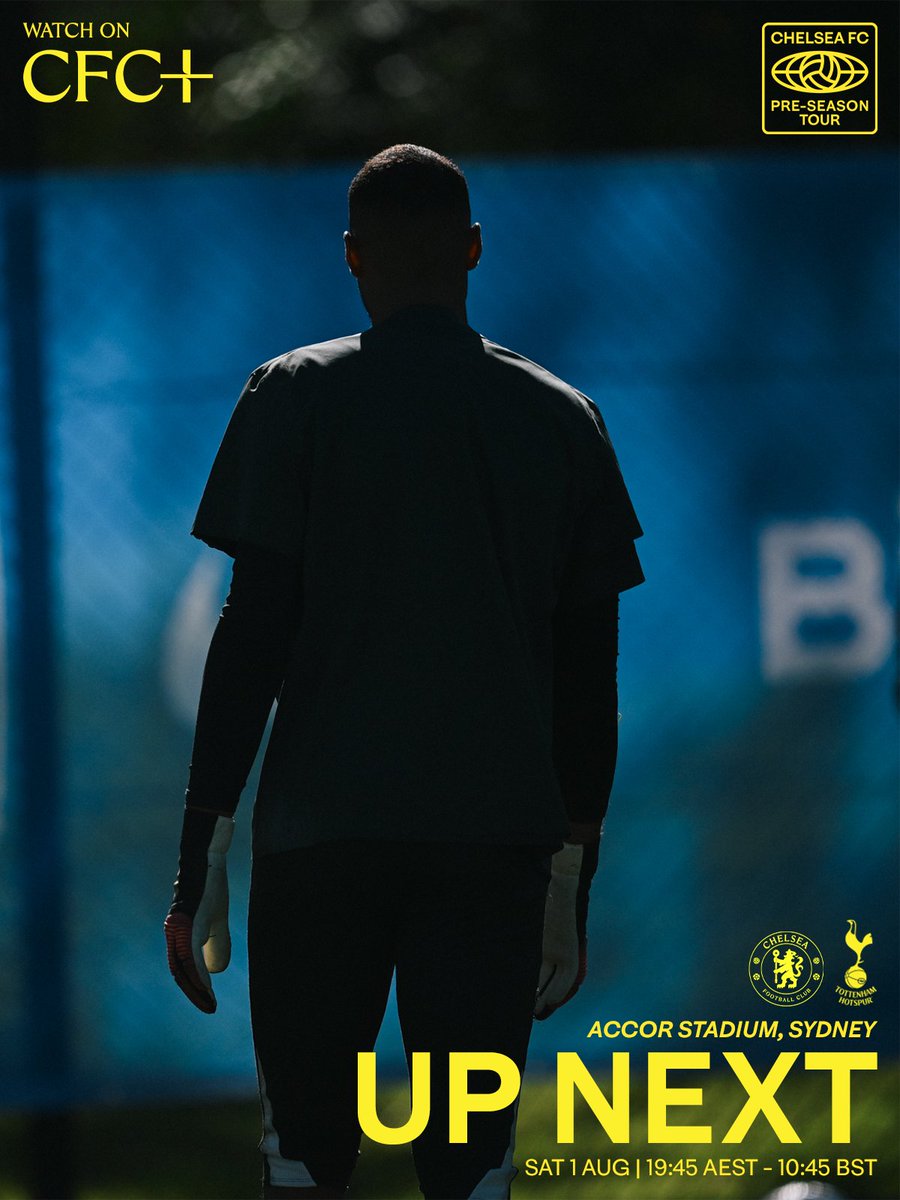 ChelseaFC's tweet photo. Up next in pre-season, we face our London rivals. ✊ https://t.co/R1DrHxTgbc