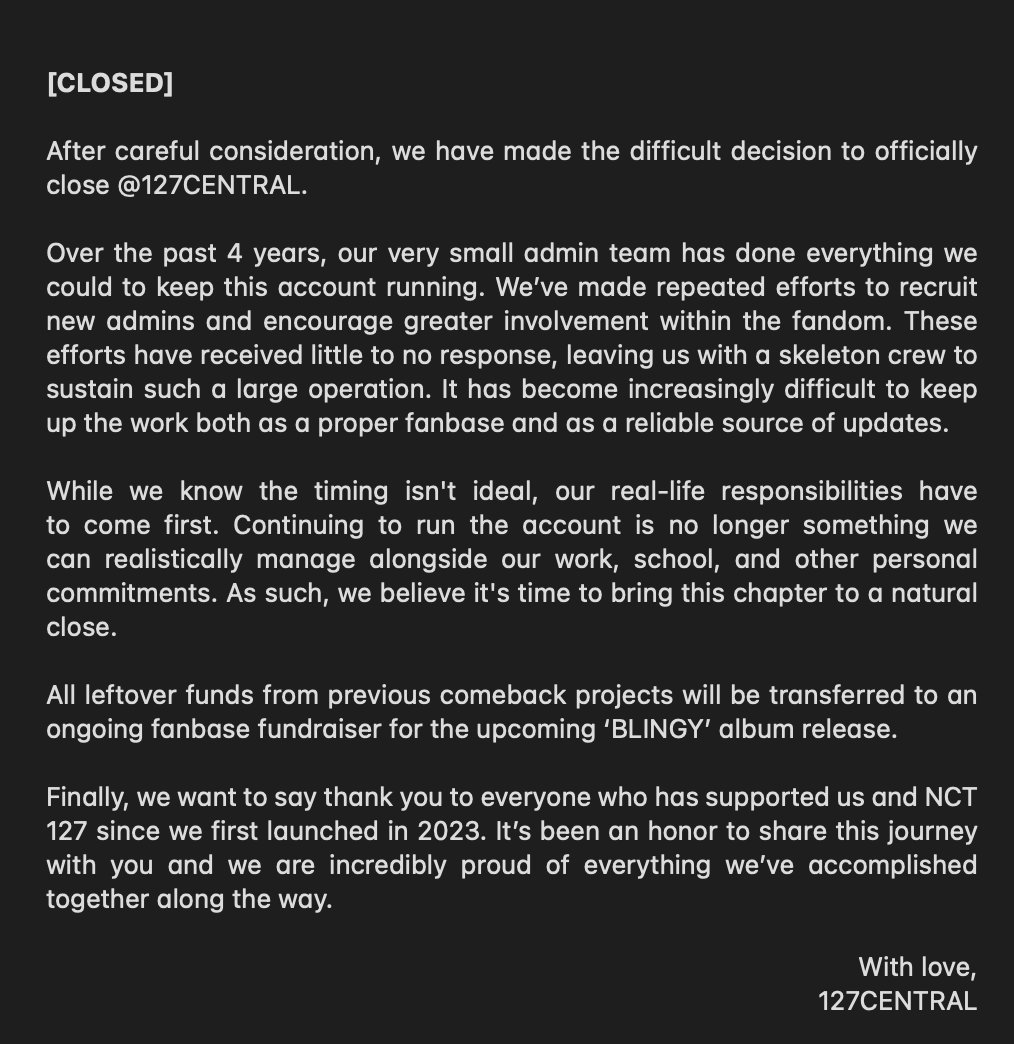 127CENTRAL's tweet photo. [CLOSED] https://t.co/cWgVMv8rcv