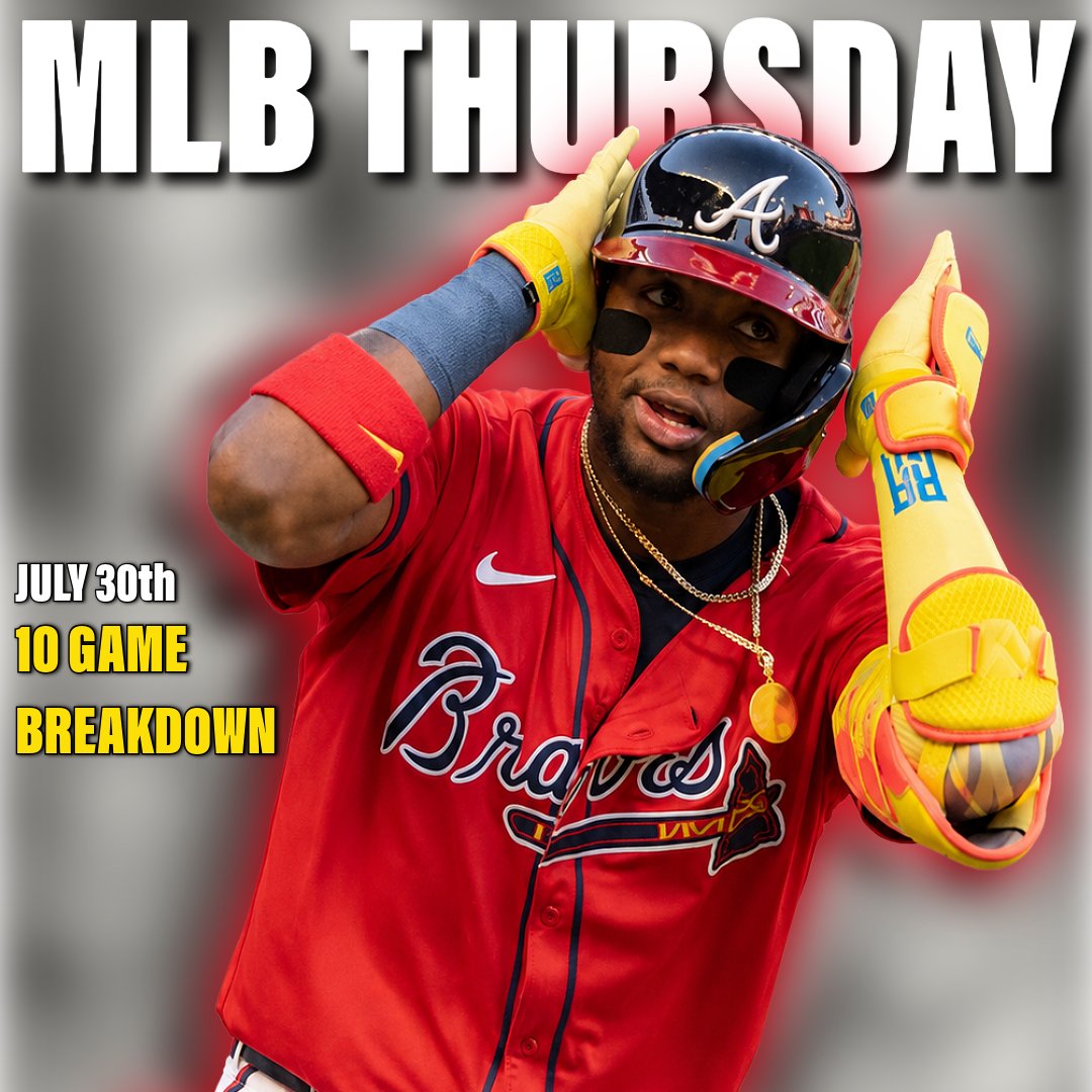 AEProps's tweet photo. MLB Thursday FULL Slate Breakdown 🚀

We broke down all 10 games on July 30th's MLB Slate...👀

Here's EVERYTHING you need to know before tomorrow's games start! 📈👇