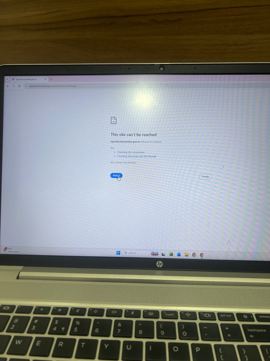 rajcaswm's tweet photo. @IncomeTaxIndia 
It site not working https://t.co/41Tpt7g9v4