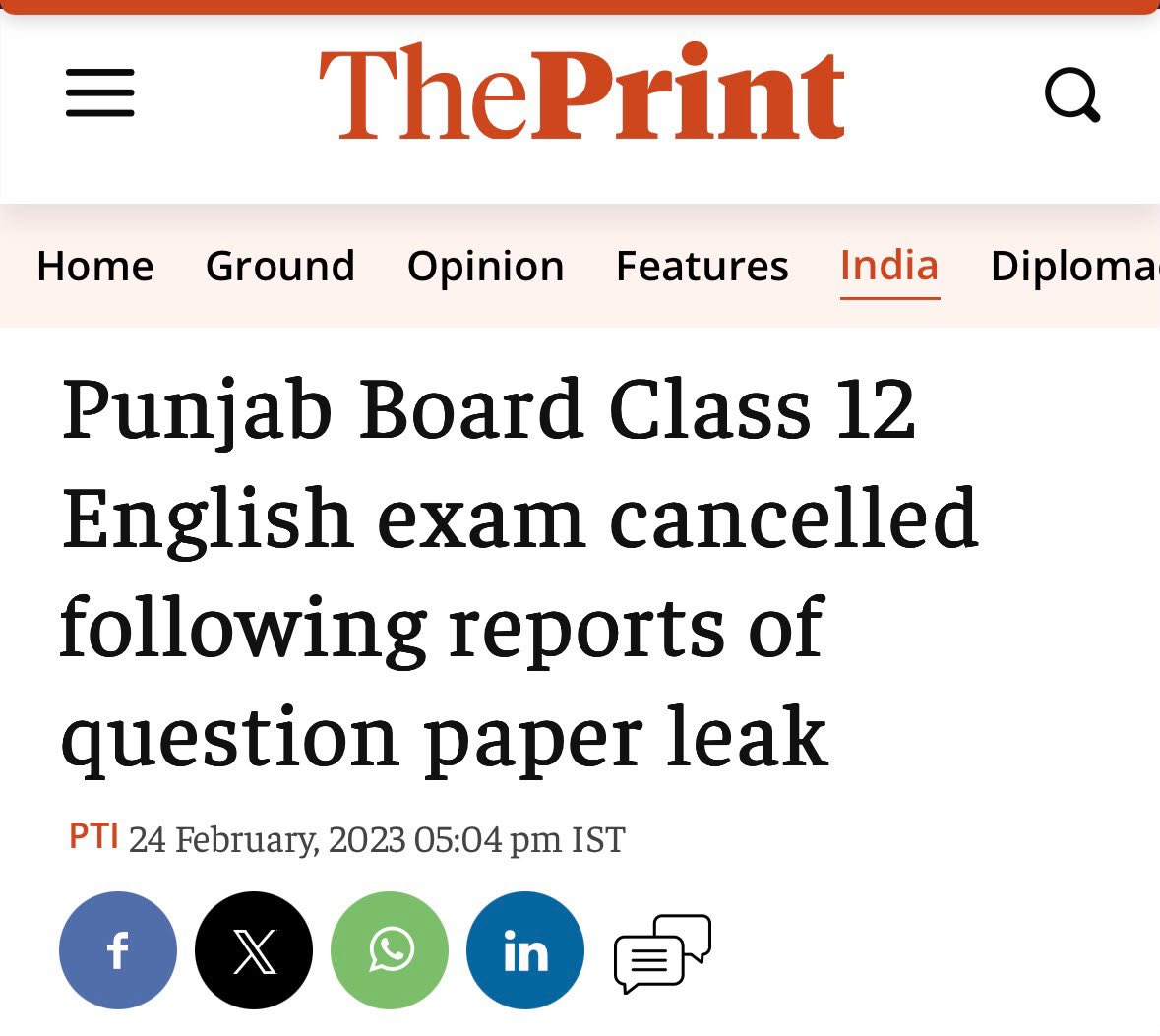 RajaBrar_INC's tweet photo. 24 February 2023: Harjot Singh Bains @harjotbains himself admitted there was “direct proof” of the Class 12 English paper leak.

12 March 2023: Chief Minister @BhagwantMann acknowledged the PSTET paper leak and promised strict action against those responsible.

2026: Suddenly, the entire AAP government @AamAadmiParty claims there have been no paper leaks in Punjab.

इतनी जल्दी याददाश्त चली गई? 

Ghajni ho kya?