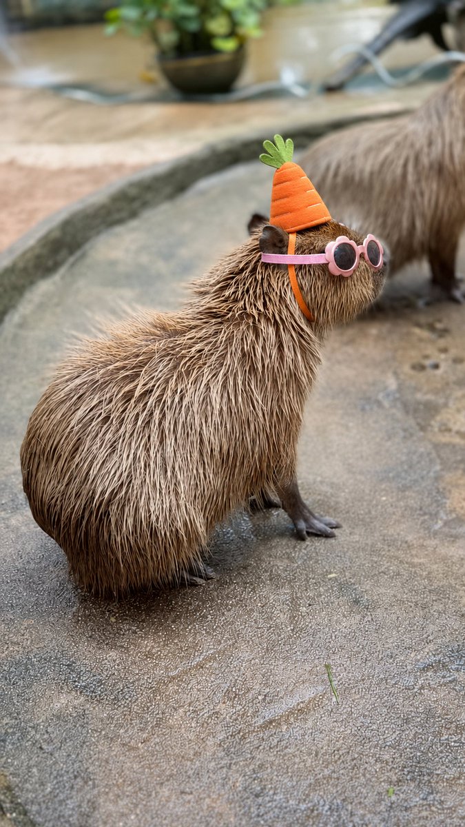 WanCapyBaraSol's tweet photo. @KhaokheowZoo Looks like she's having a party https://t.co/mFjARVow09