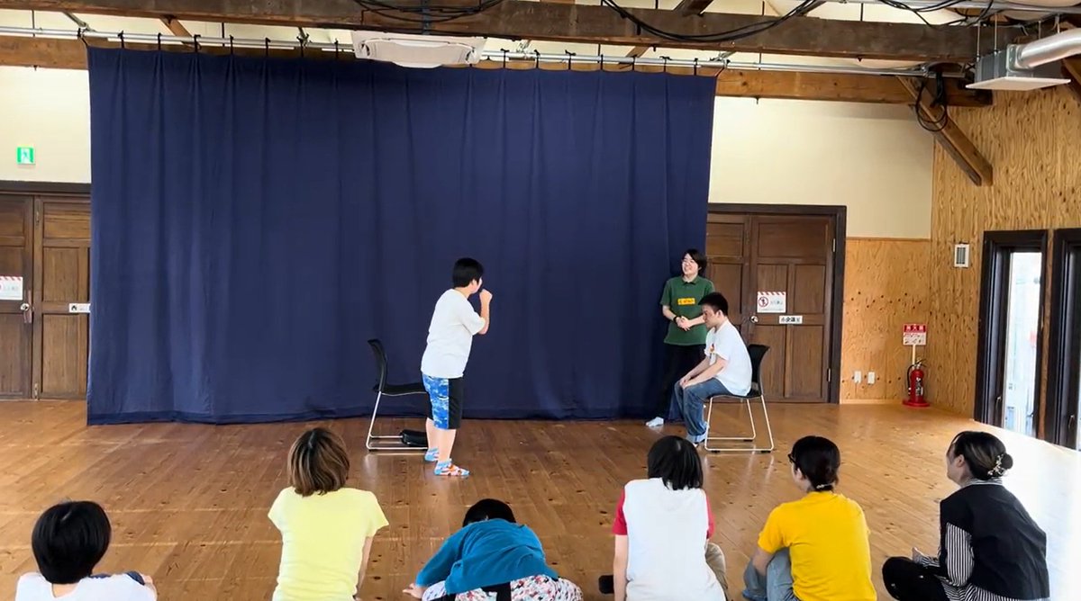 ERST_info's tweet photo. 【ひょっこりシアター活動レポート更新📣】
ひょっこりシアターは、障害のある方を主な対象とした演劇ワークショップです。
ゲームをしたり演劇を作ったりします。

7月18日の活動レポートを公開しました。ぜひご覧ください✨
→https://t.co/yCKm6B1uH7 https://t.co/usY9hg5w9u