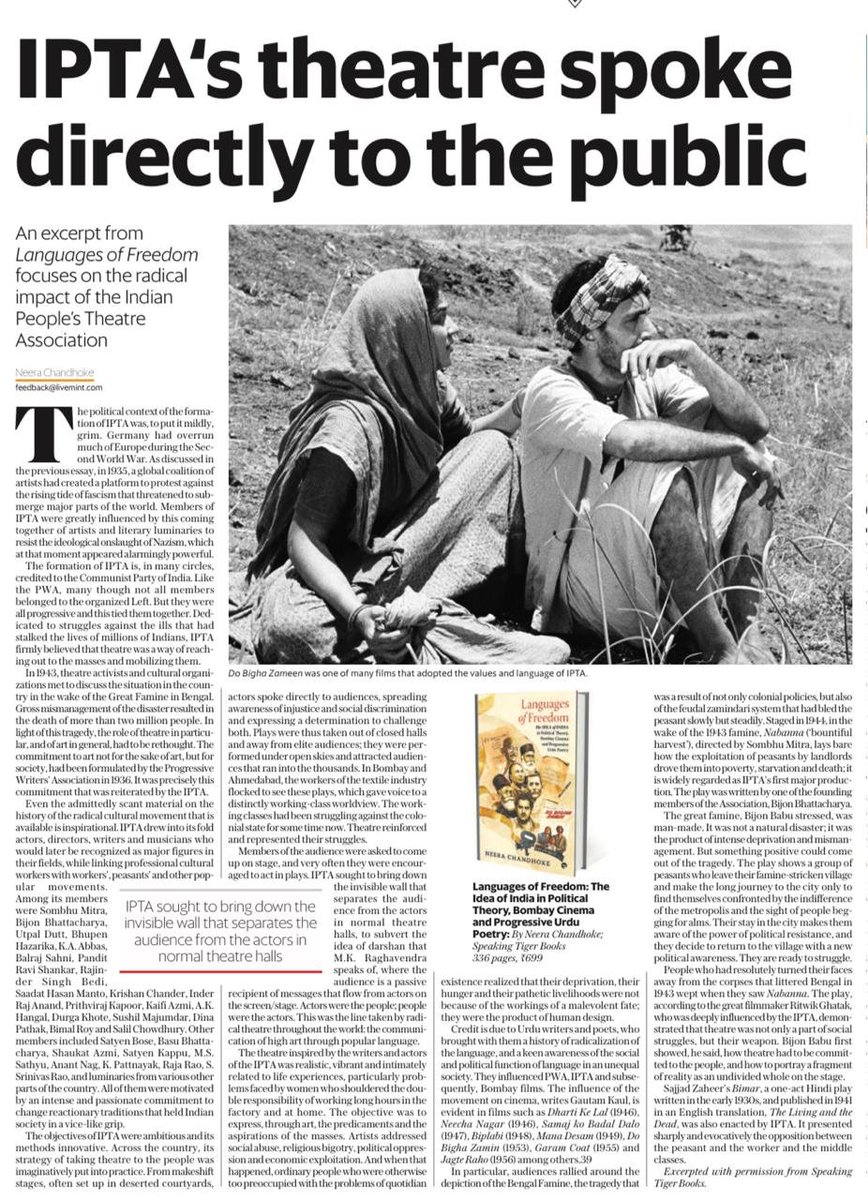 SushantSin's tweet photo. This looks like an important book from @ChandhokeNeera - on what made the Hindi cinema we all fondly look at even today. https://t.co/M7bW9HOTZv