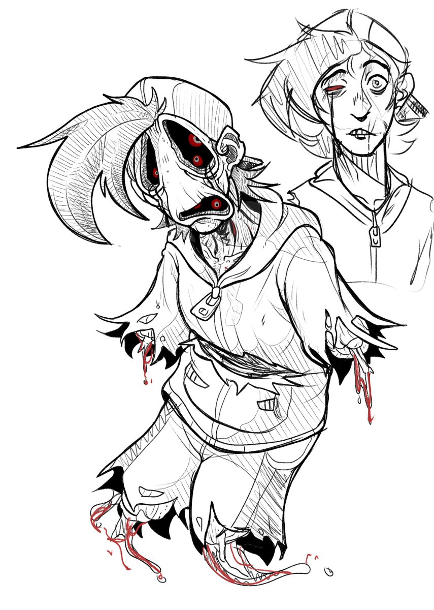 TheLezus's tweet photo. doodling this chud before bed https://t.co/81xzDTNmxM