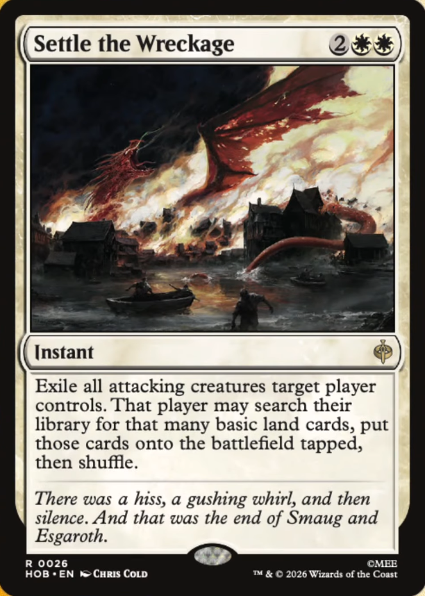 DimirUB's tweet photo. 【MTG x THE HOBBIT】
《残骸の漂着/Settle the Wreckage》
ーー
ZBexxより https://t.co/LZ7b6QPv8R