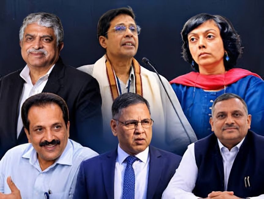 IndianTechGuide's tweet photo. 🚨 Here are the six members of the exam reform task force announced by PM Modi. 

1. Nandan Nilekani (Infosys co-founder, former UIDAI Chairman)
2. S. Somanath (Former ISRO Chairman)
3. Tapan Deka (Former IB Director)
4. Prof. V. Kamakoti (Director, IIT Madras)
5. Anita Karwal (Former CBSE Chairperson)
6. Amrit Lal Meena (Former Bihar Chief Secretary)