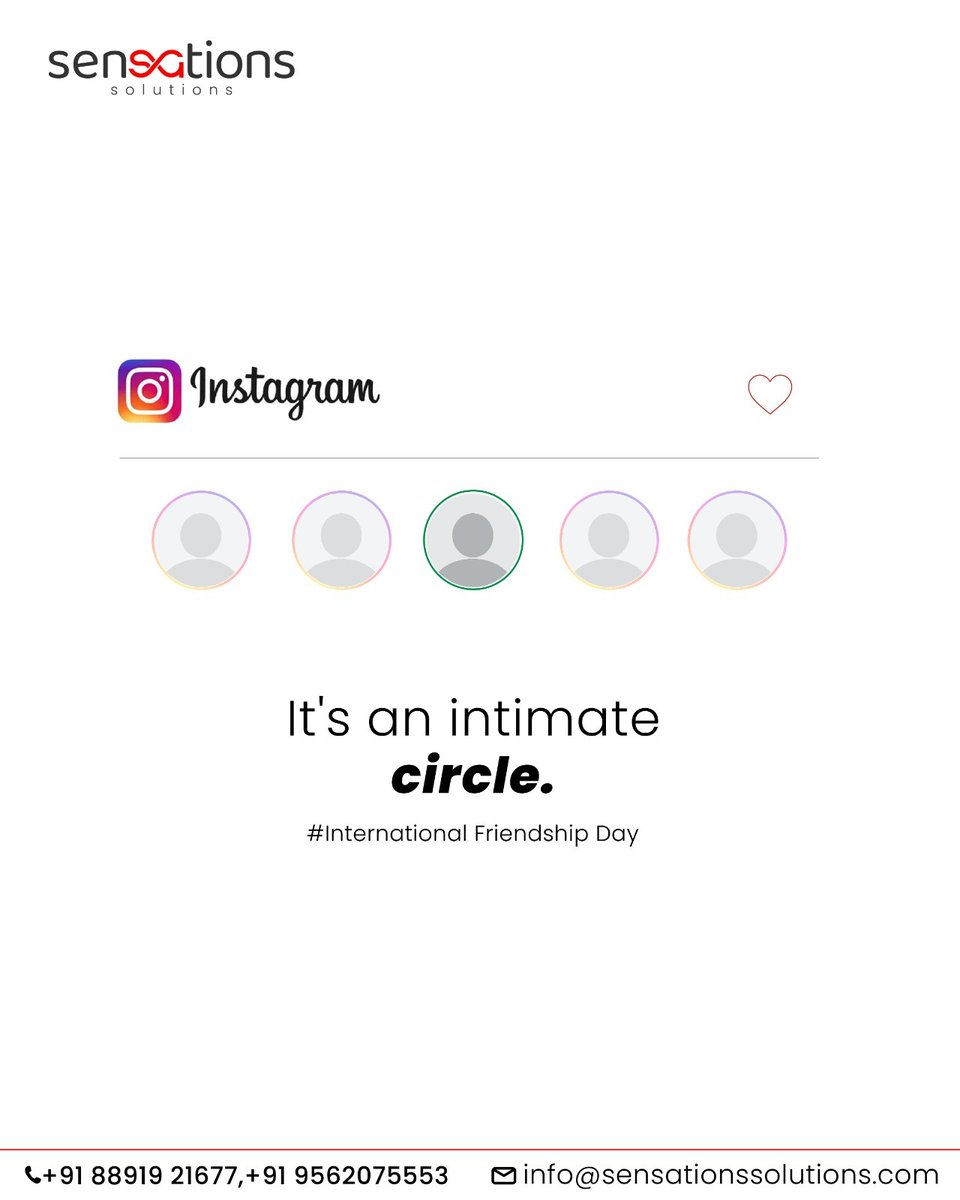sensations_sol_'s tweet photo. Small circle, real connections. ⭕️❤️

Happy International Friendship Day!

#FriendshipDay #IntimateCircle #SensationsSolutions https://t.co/w7m6rmQDxn
