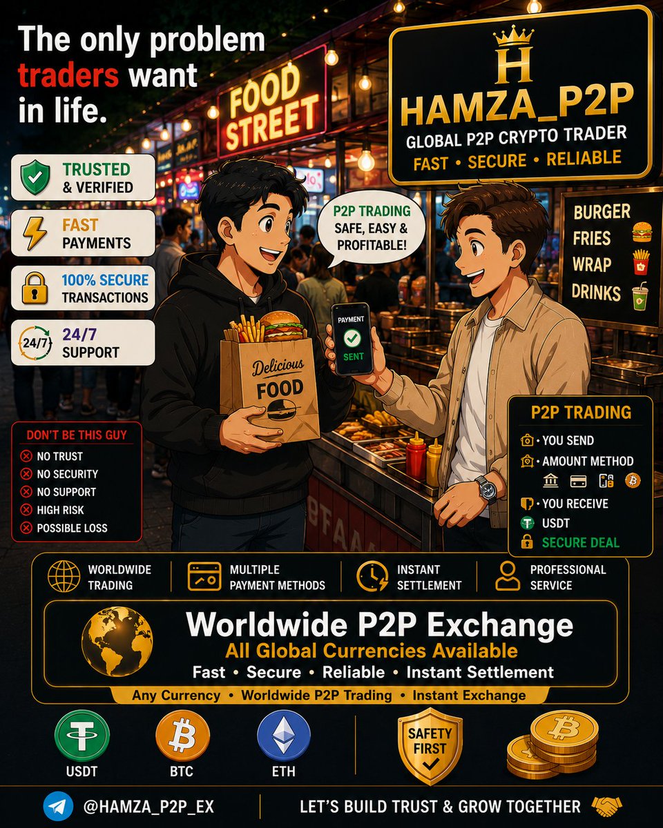 HAMZA_P2P's tweet photo. 💼 Professional Crypto Exchange Services
Worldwide support for USDT, BTC, ETH, and other major cryptocurrencies.
Fast response. Secure transactions. Trusted service.
#Crypto #P2P #Bitcoin #USDT #Exchange https://t.co/lTtXe3Sr0E